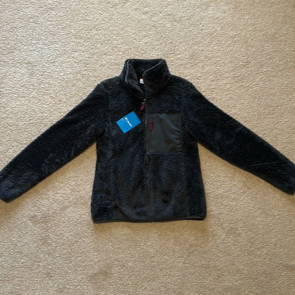 Columbia Full Zip Fuzzy Fleece Jacket- Woman’s Small